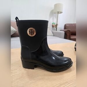 Tommy Hilfiger Black Rain Boots